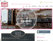 Tablet Screenshot of cafeamandine.cz
